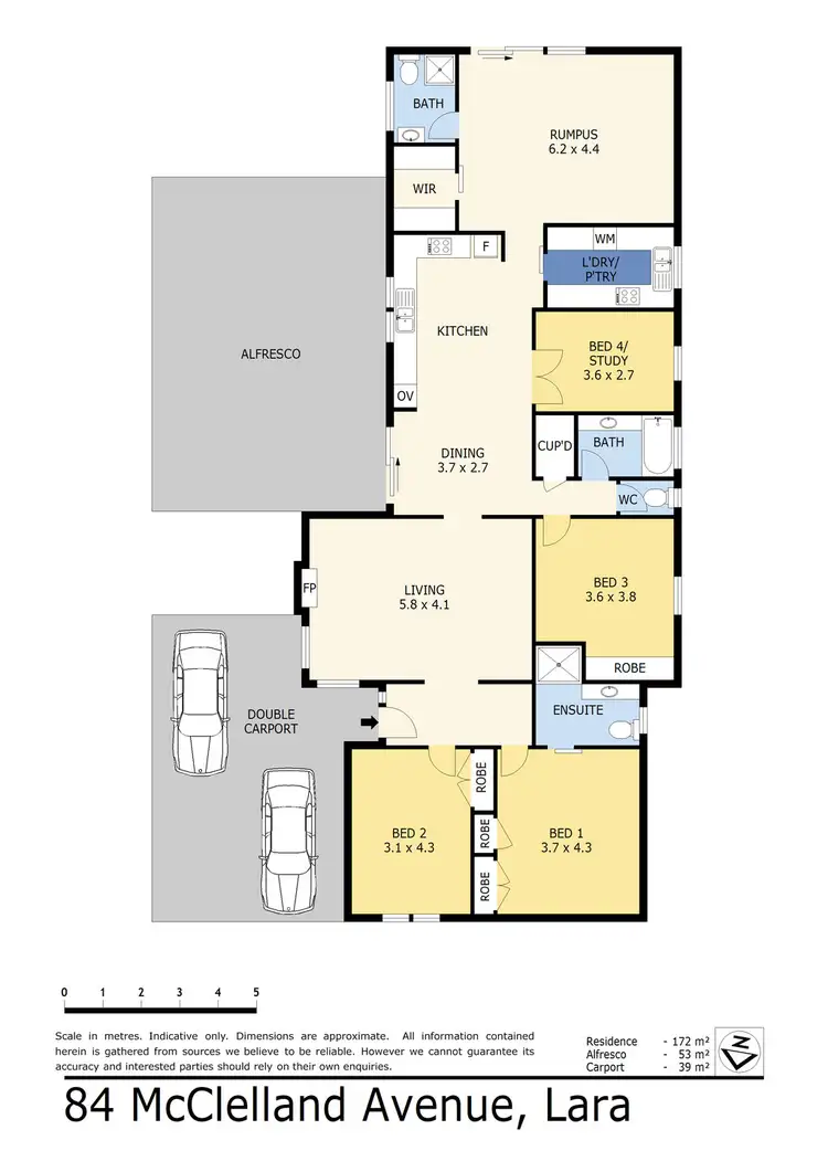 Floorplan of Homely house listing, 84 McClelland Avenue, Lara VIC 3212