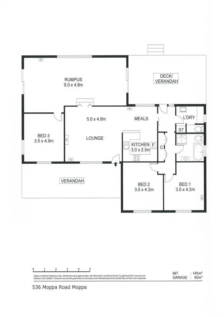Floorplan of Homely house listing, 536 Moppa Road, Nuriootpa SA 5355