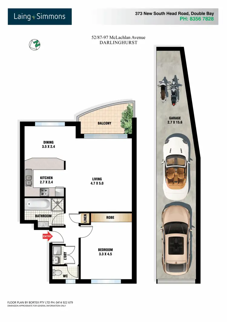 Floorplan of Homely apartment listing, 52/87-97 McLachlan Ave, Darlinghurst NSW 2010