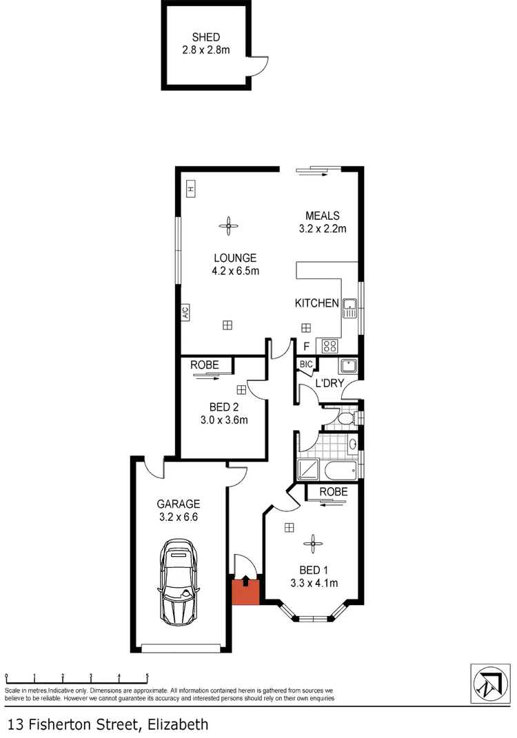 Floorplan of Homely house listing, 13 Fisherton Street, Elizabeth North SA 5113