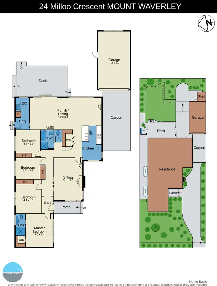 Floorplan of Homely house listing, 24 Milloo Crescent, Mount Waverley VIC 3149