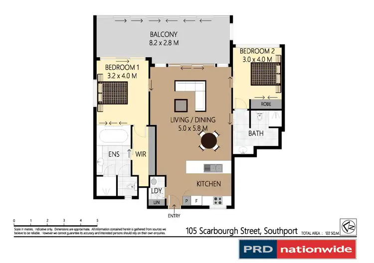 Floorplan of Homely apartment listing, 105 Scarborough Street, Southport QLD 4215