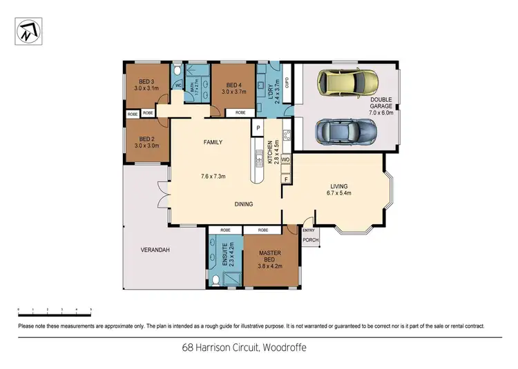 Floorplan of Homely house listing, 68 Harrison Circuit, Woodroffe NT 830