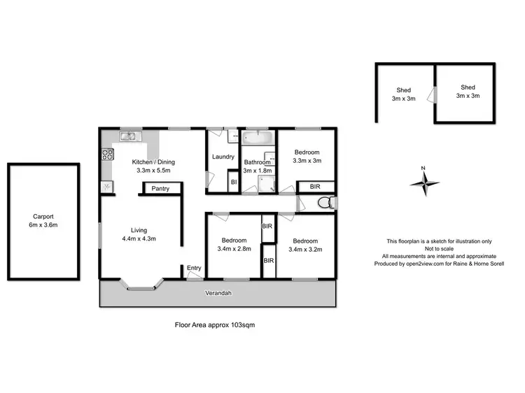 Floorplan of Homely house listing, 11 Parker Street, Carlton TAS 7173