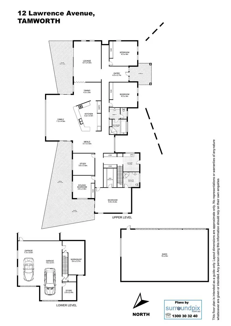 Floorplan of Homely house listing, 12 Lawrence Avenue, Tamworth NSW 2340