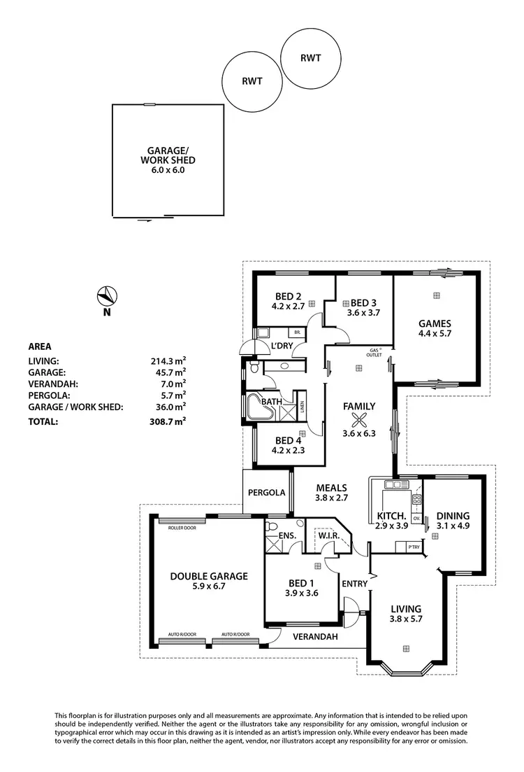 Floorplan of Homely house listing, 23 Fairfield Drive, Strathalbyn SA 5255