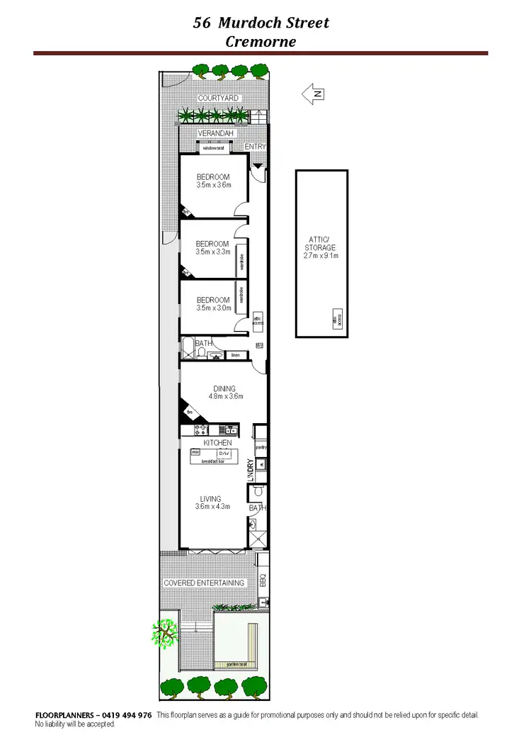 Floorplan of Homely house listing, 56 Murdoch Street, Cremorne NSW 2090
