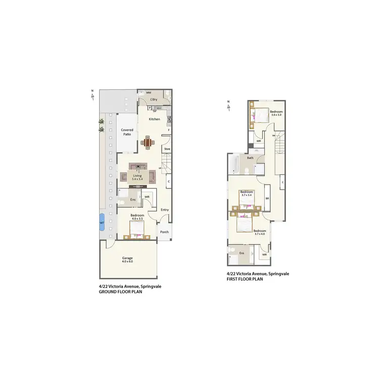 Floorplan of Homely townhouse listing, 4/22 Victoria Avenue, Springvale VIC 3171