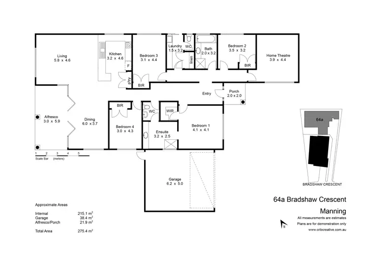 Floorplan of Homely house listing, 64A Bradshaw Crescent, Manning WA 6152