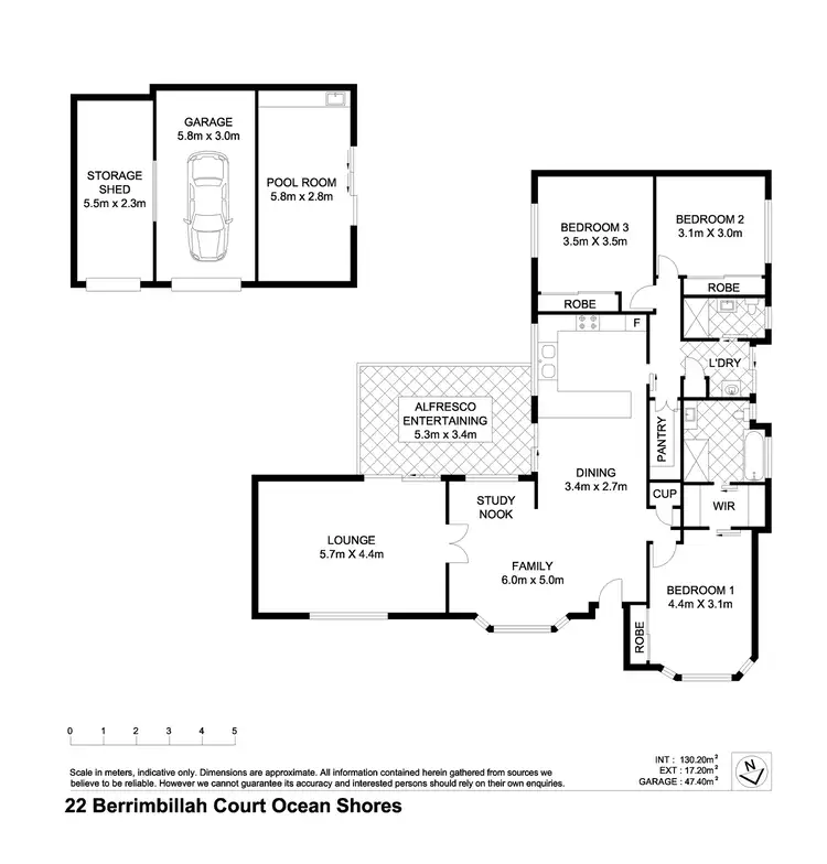 Floorplan of Homely house listing, 22 Berrimbillah Court, Ocean Shores NSW 2483
