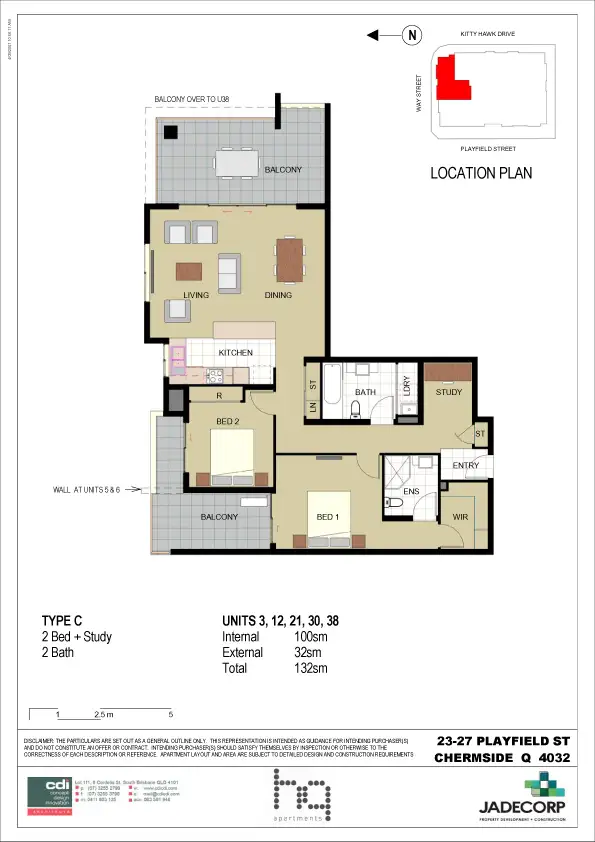 Floorplan of Homely unit listing, Unit 3/23 Playfield St, Chermside QLD 4032