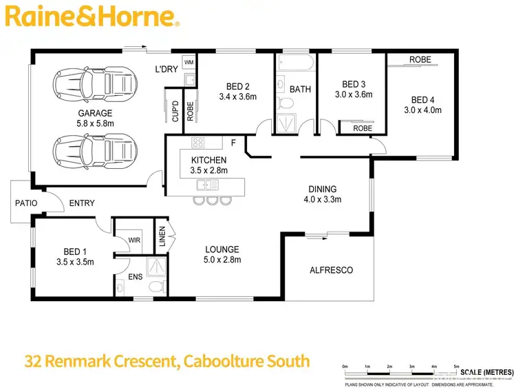 Floorplan of Homely house listing, 32 RENMARK CRESCENT, Caboolture South QLD 4510