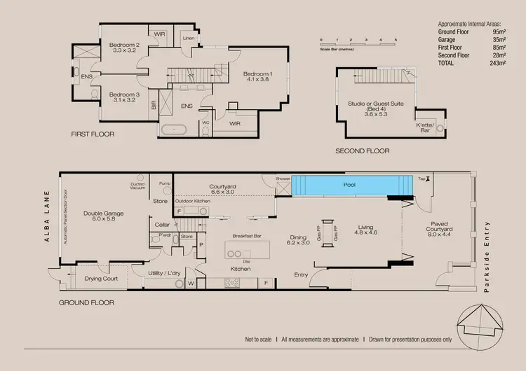 Floorplan of Homely house listing, 6 Alba Lane, City Beach WA 6015