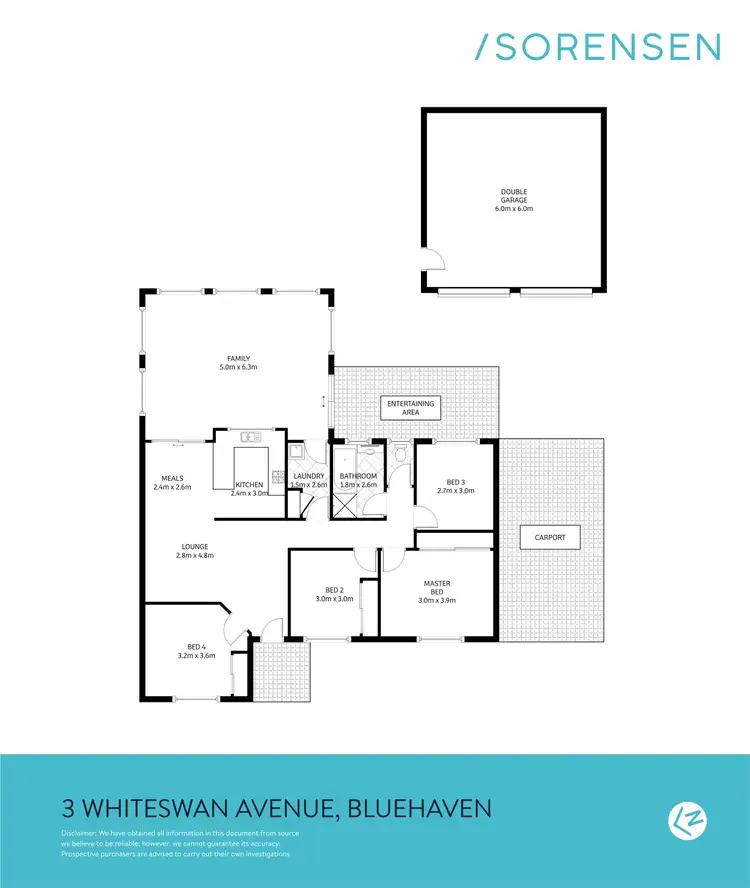 Floorplan of Homely house listing, 3 White Swan Avenue, Blue Haven NSW 2262