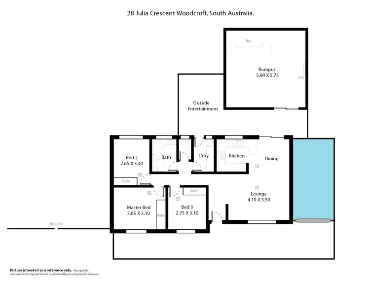 Floorplan of Homely house listing, 28 Julia Crescent, Woodcroft SA 5162