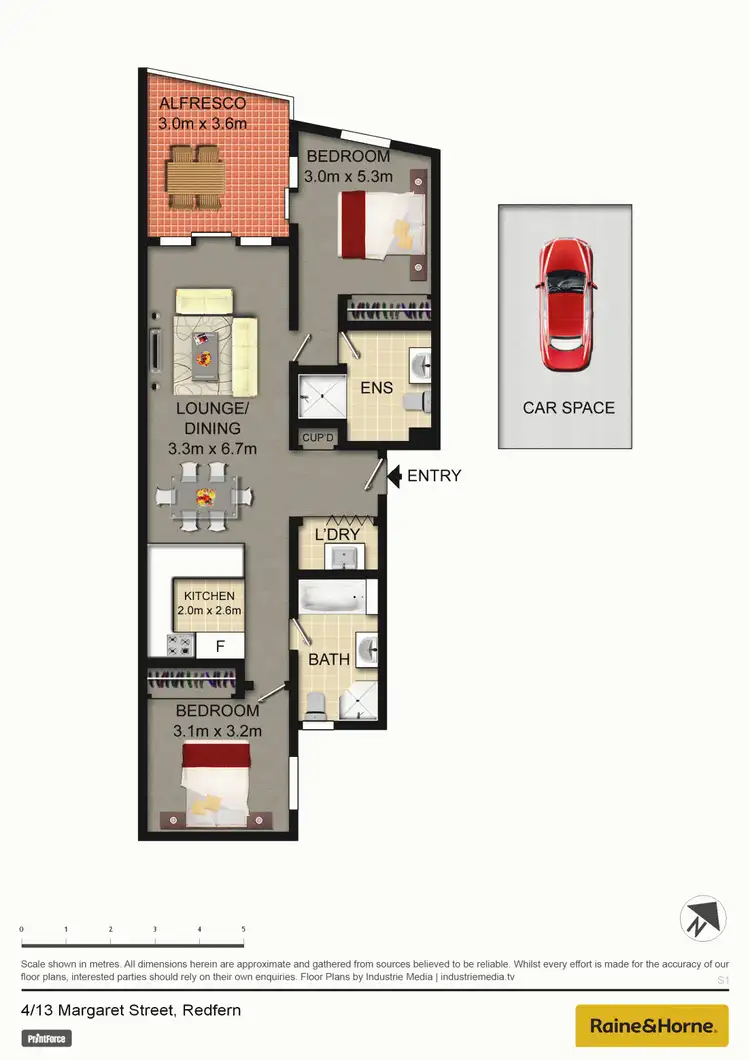 Floorplan of Homely apartment listing, 4/13 Margaret Street, Redfern NSW 2016
