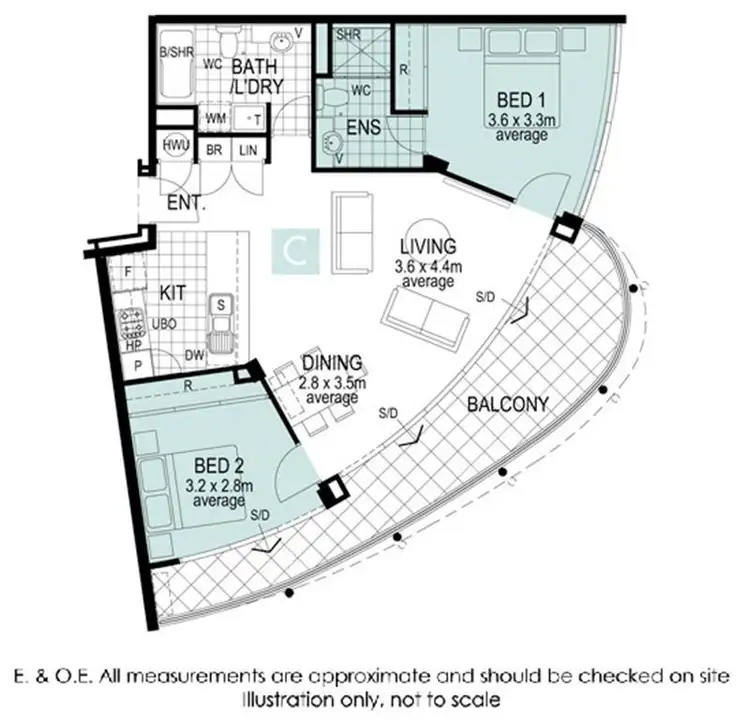 Floorplan of Homely apartment listing, 31/69 Milligan Street, Perth WA 6000