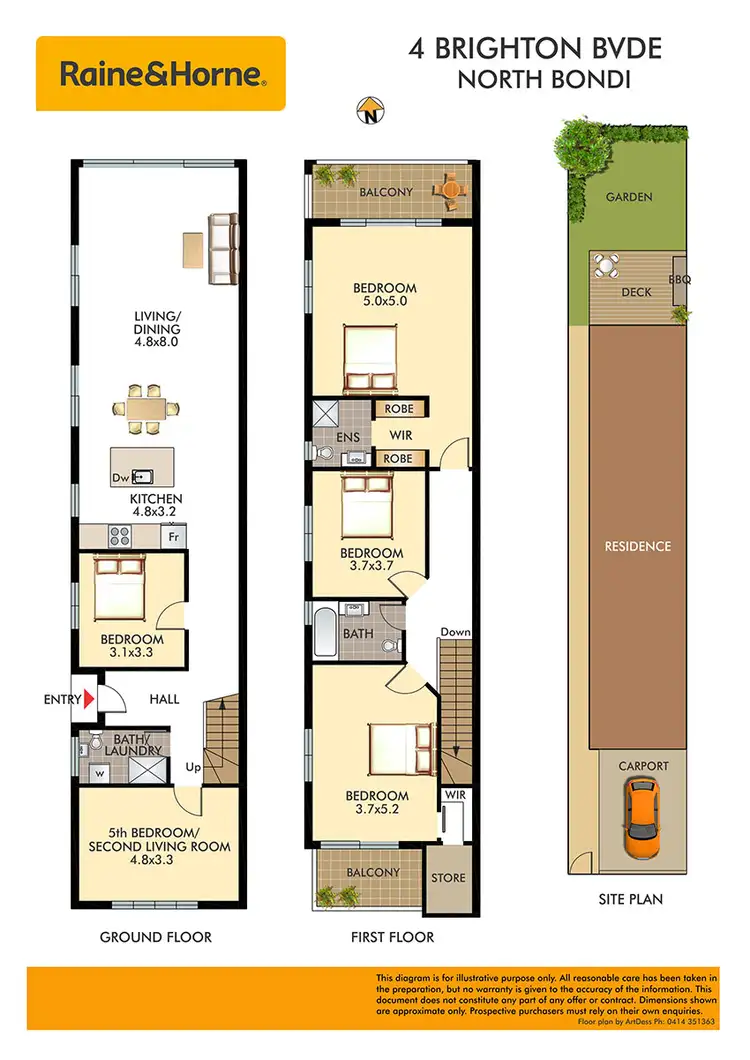 Floorplan of Homely house listing, 4 Brighton Boulevard, North Bondi NSW 2026