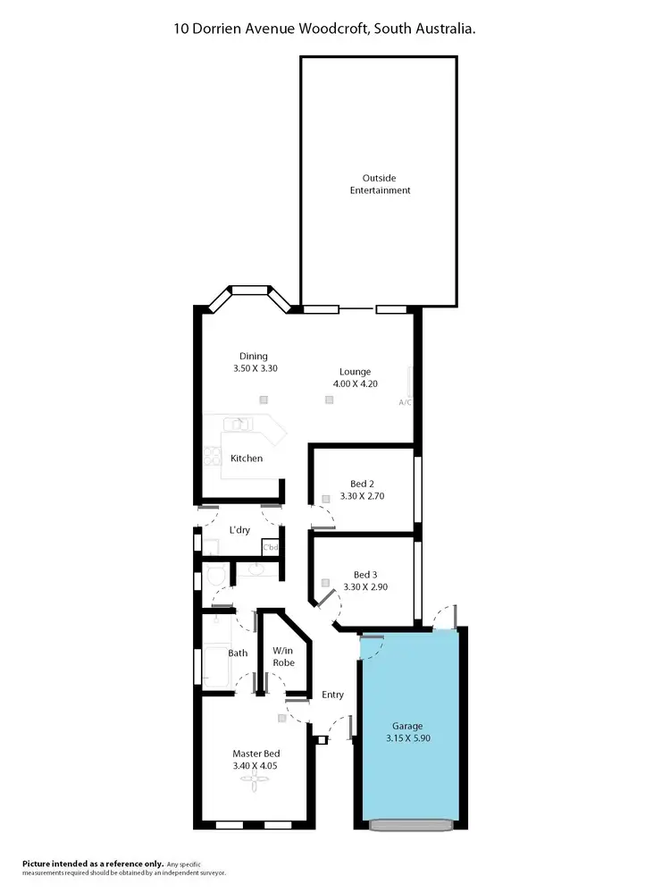 Floorplan of Homely house listing, 10 Dorrien Avenue, Woodcroft SA 5162