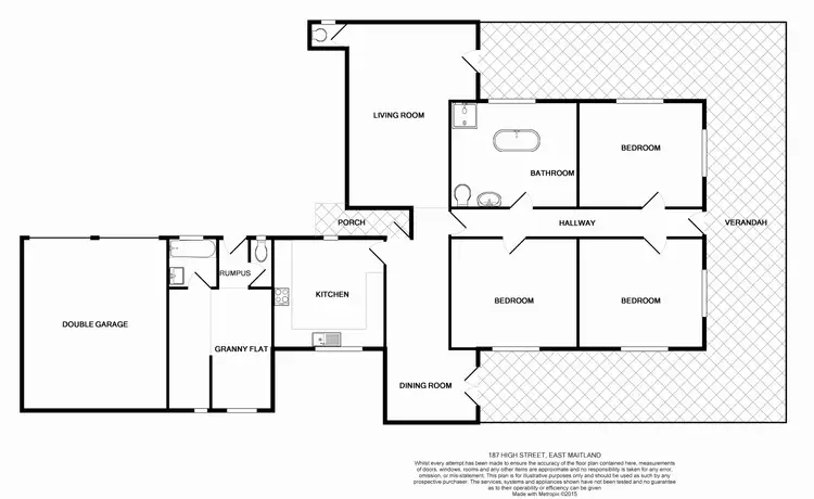 Floorplan of Homely house listing, 187 High Street, East Maitland NSW 2323