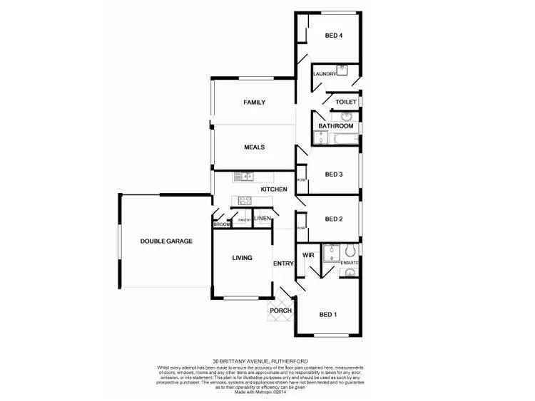 Floorplan of Homely house listing, 30 Brittany Avenue, Rutherford NSW 2320