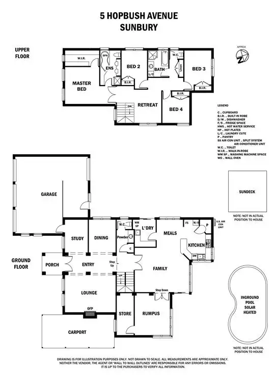 Floorplan of Homely house listing, 5 Hopbush Avenue, Sunbury VIC 3429