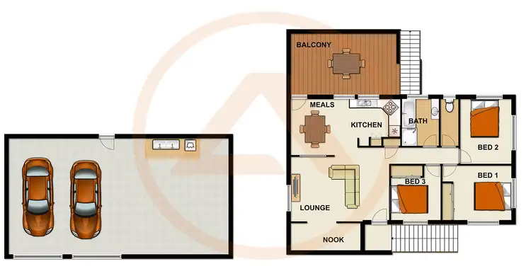 Floorplan of Homely house listing, 5 Ailsa Street, Boronia Heights QLD 4124