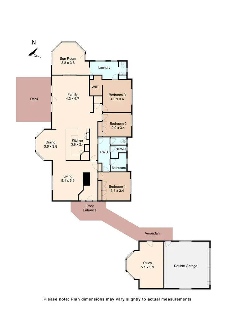 Floorplan of Homely house listing, 1121 Lal Lal Street, Buninyong VIC 3357