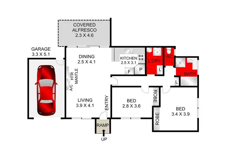 Floorplan of Homely unit listing, 3/14 Elizabeth Street, St Albans Park VIC 3219