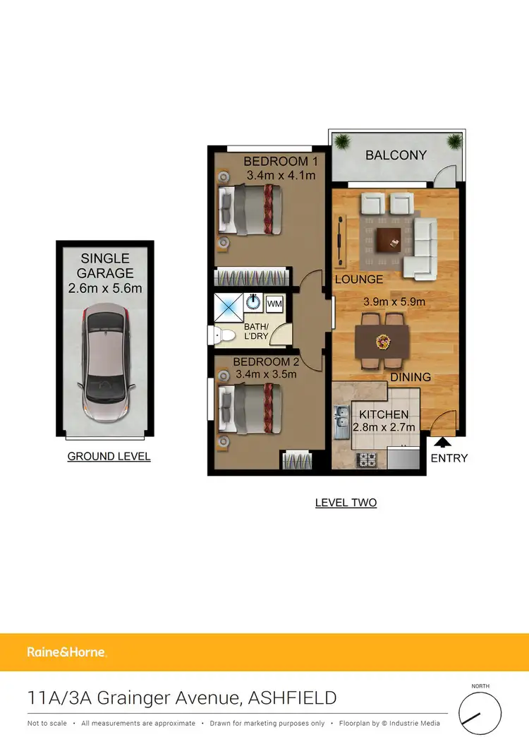 Floorplan of Homely unit listing, 11A/3A Grainger Avenue, Ashfield NSW 2131
