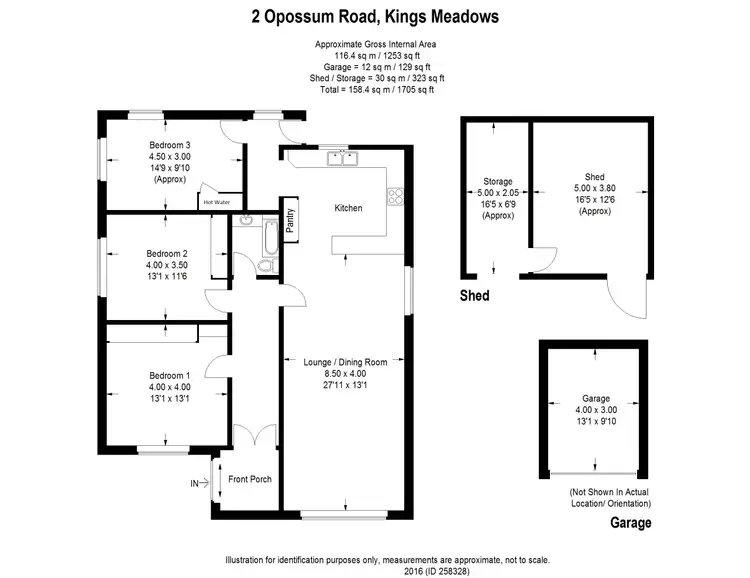 Floorplan of Homely house listing, 2 Opossum Road, Kings Meadows TAS 7249
