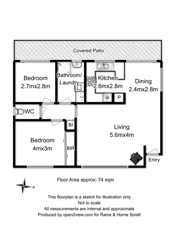 Floorplan of Homely unit listing, Unit 5, 11a Charles Street, Orford TAS 7190