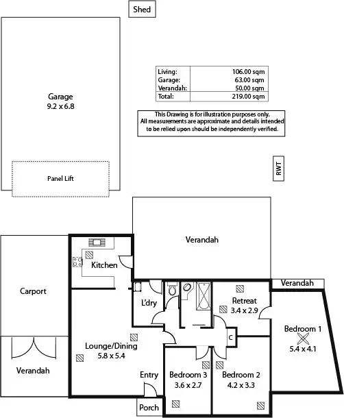 Floorplan of Homely house listing, 3 Caruso Crescent, Brahma Lodge SA 5109