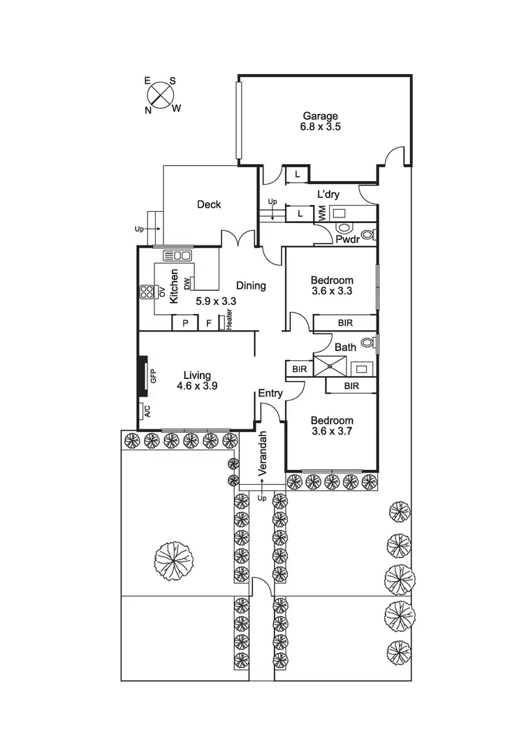 Floorplan of Homely townhouse listing, 1/19 York Street, Mornington VIC 3931