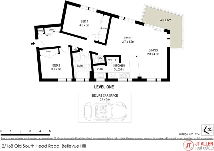 Floorplan of Homely apartment listing, 2/168 Old South Head Road,, Bellevue Hill NSW 2023
