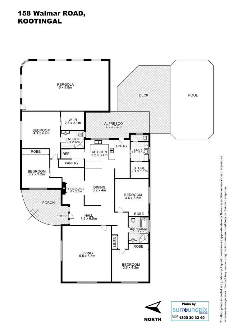 Floorplan of Homely rural property listing, Chelsea Farm 158 Walmar Road, Tamworth NSW 2340