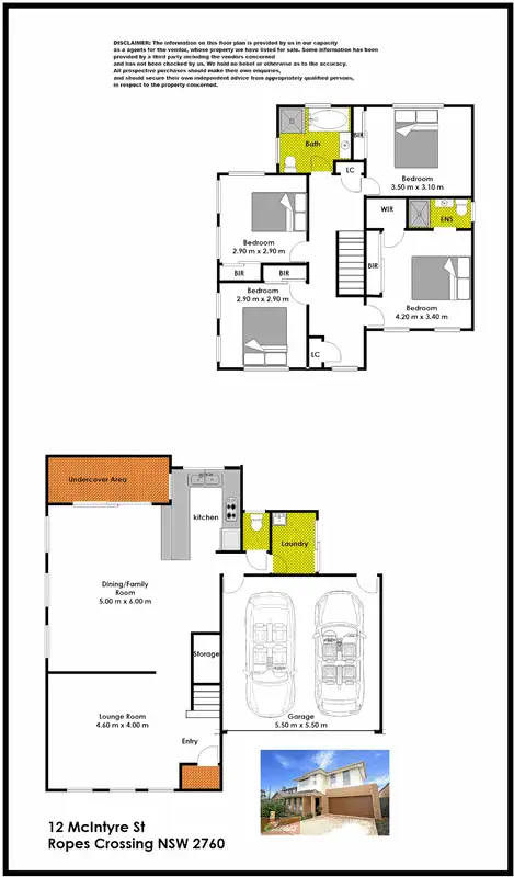 Floorplan of Homely house listing, 12 McIntyre Street, Ropes Crossing NSW 2760