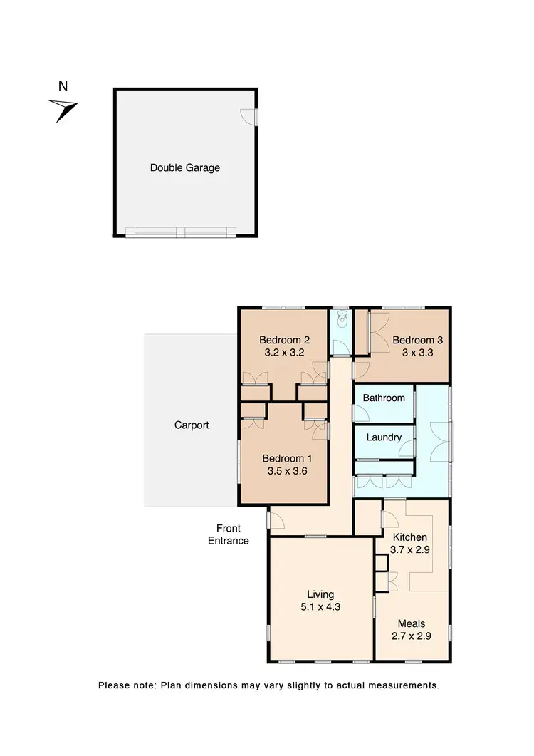 Floorplan of Homely house listing, 7 Phillip Street, Wendouree VIC 3355