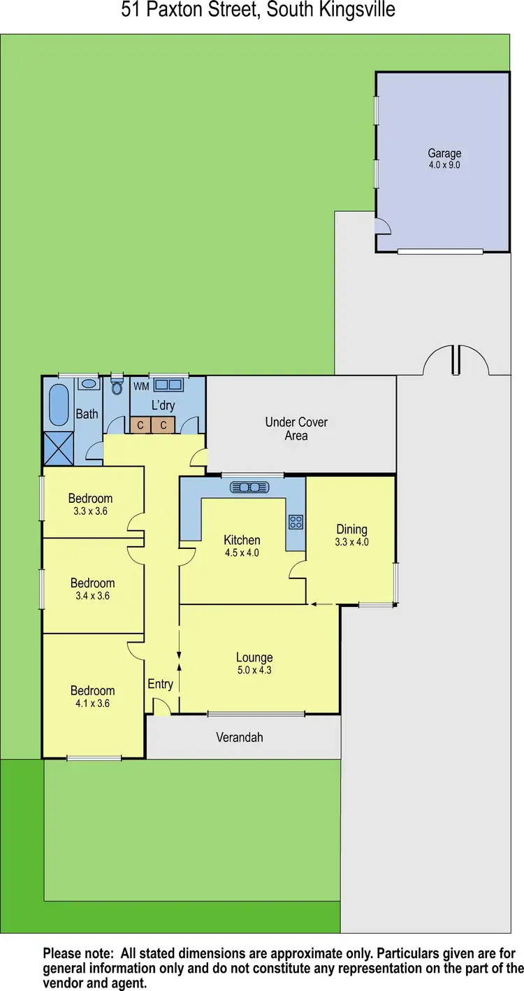 Floorplan of Homely house listing, 51 Paxton Street, South Kingsville VIC 3015