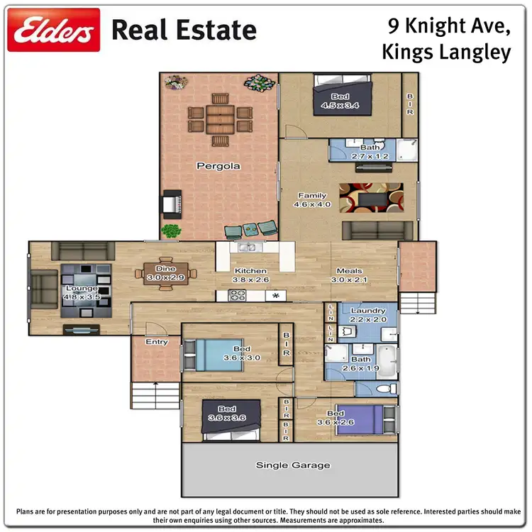Floorplan of Homely house listing, 9 Knight Avenue, Kings Langley NSW 2147