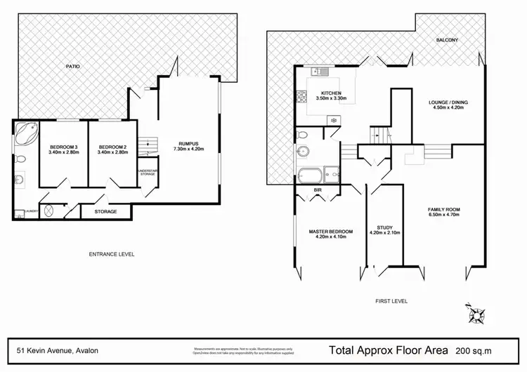 Floorplan of Homely house listing, 51 Kevin Avenue, Avalon Beach NSW 2107