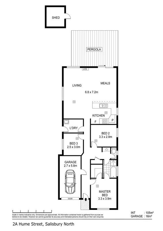 Floorplan of Homely house listing, 2a Hume Street, Salisbury North SA 5108