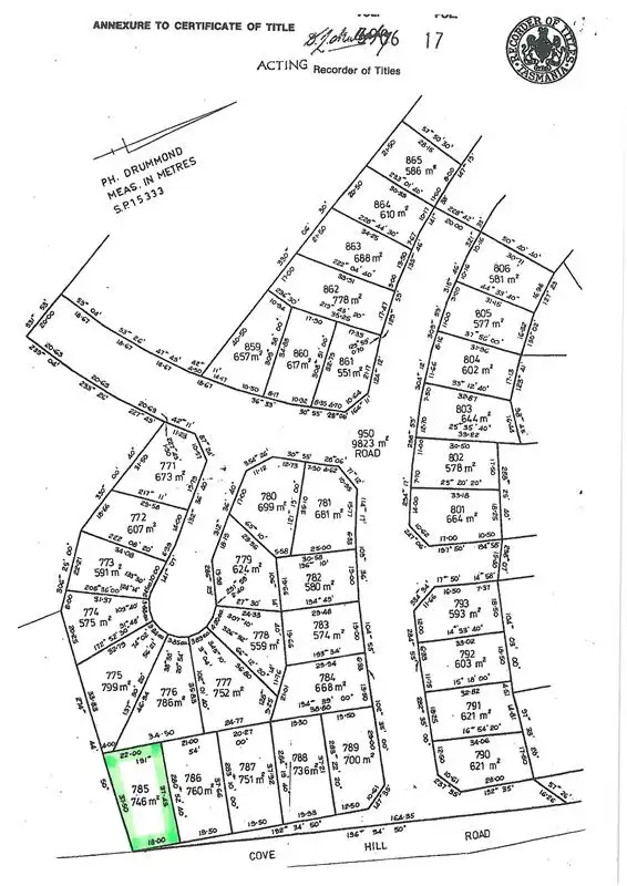 Floorplan of Homely land listing, Lot 786 Briggs Road, Gagebrook TAS 7030