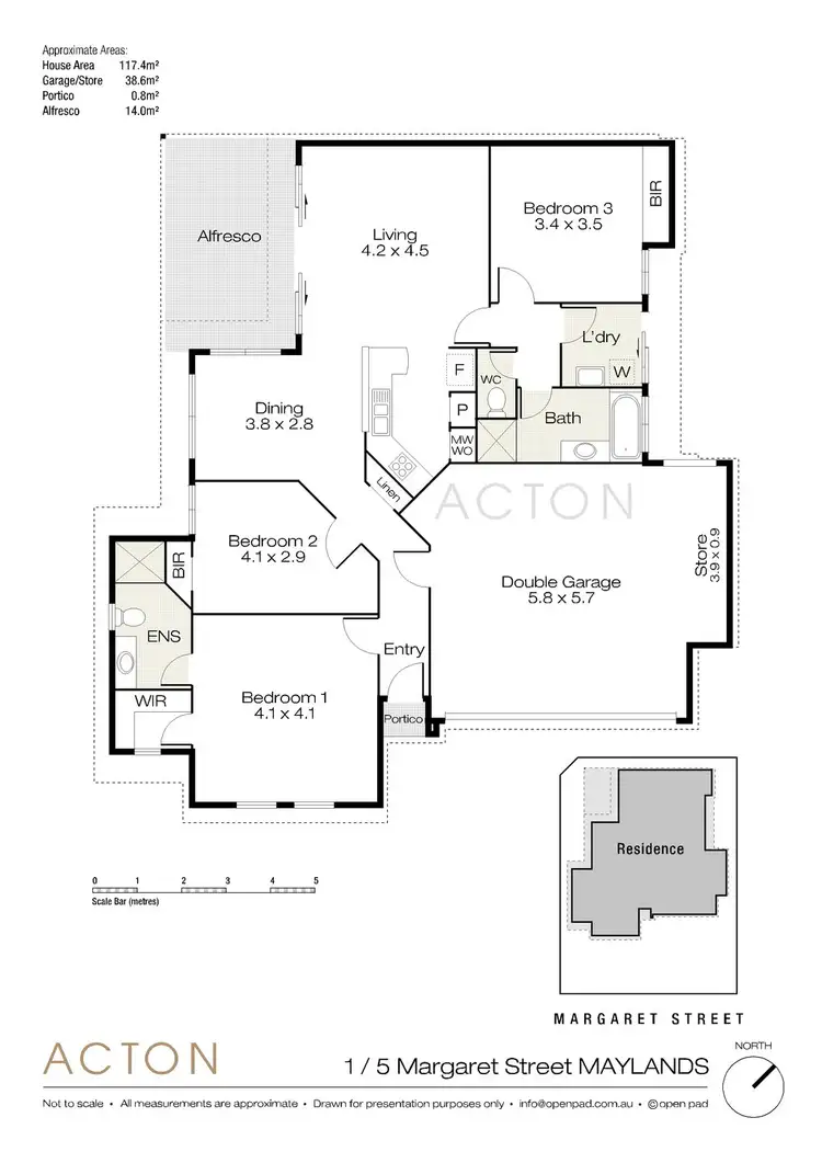 Floorplan of Homely house listing, 1/5 Margaret Street, Maylands WA 6051