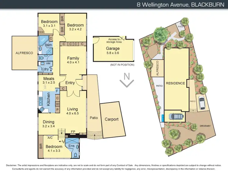 Floorplan of Homely house listing, 8 Wellington Avenue, Blackburn VIC 3130