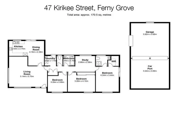 Floorplan of Homely house listing, 47 Kirikee Street, Ferny Grove QLD 4055