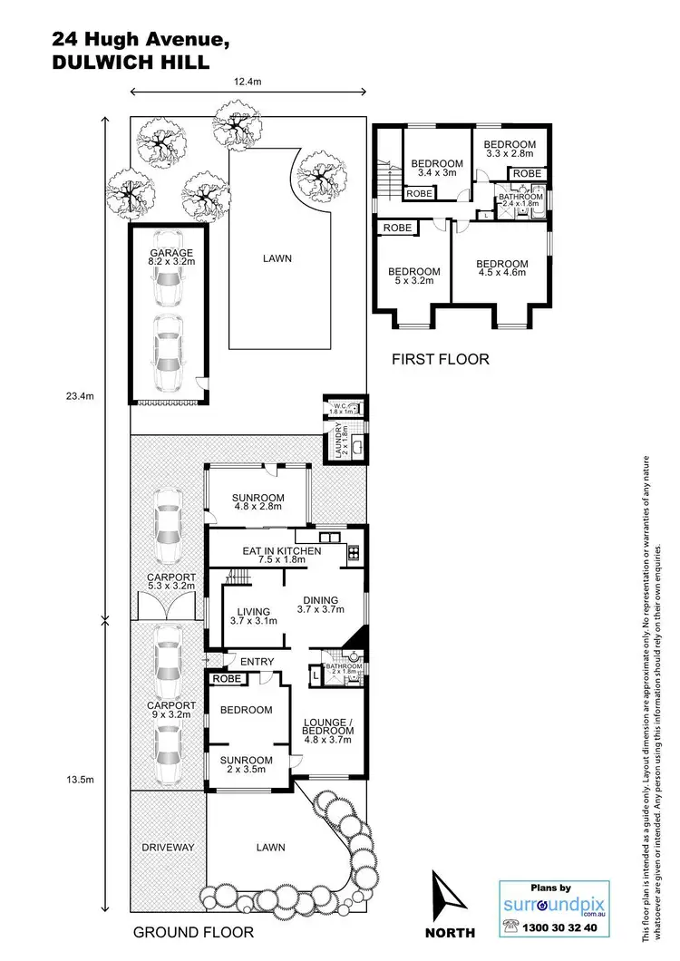 Floorplan of Homely house listing, 24 Hugh Avenue, Dulwich Hill NSW 2203