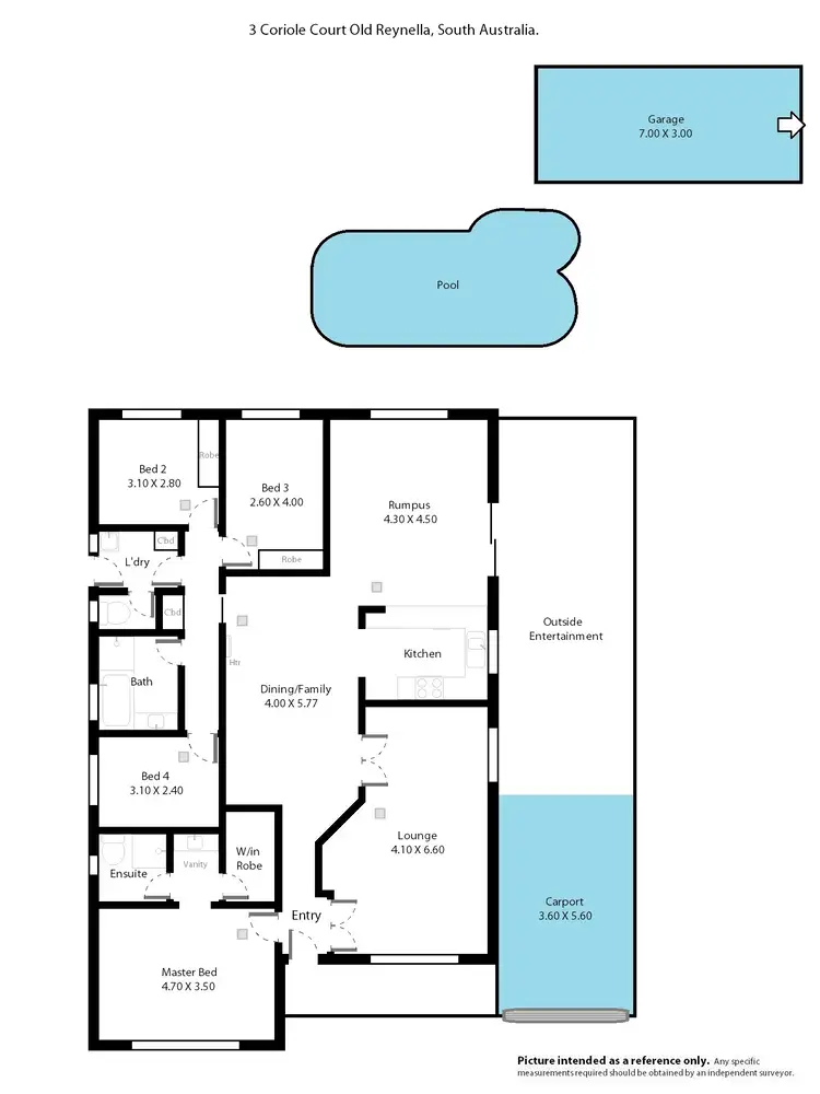 Floorplan of Homely house listing, 3 Coriole Court, Old Reynella SA 5161