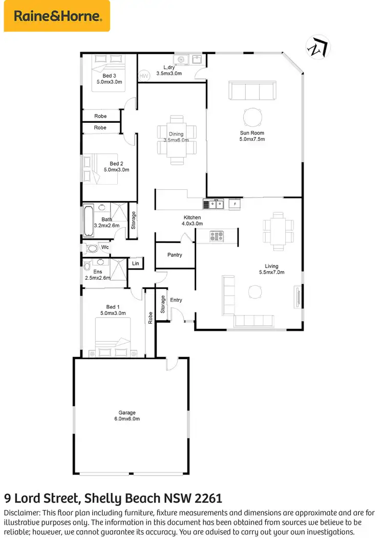 Floorplan of Homely house listing, 9 Lord Street, Shelly Beach NSW 2261