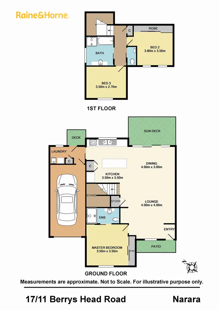 Floorplan of Homely townhouse listing, 17/11 Berrys Head Road (AKA 17/651 Pacific HIghway), Narara NSW 2250